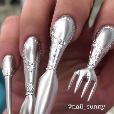 Which one would you use if you had to? 1,2 or 3? B #nails #nailart Nail Design Gold, Nail Sunny, Bad Nails, Crazy Nail Designs, Crazy Nail Art, Graduation Nails, Purple Nail, Crazy Nails, Summer Nails Colors