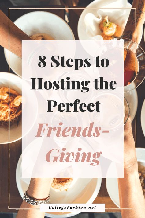 Friendsgiving tips: 8 steps to hosting the perfect Friendsgiving #friendsgiving #thanksgiving Hosting A Friendsgiving Party, Friendsgiving Dinner Party Decor, Friendsgiving Activities, Friendsgiving Potluck, Hosting Friendsgiving, Friendsgiving Feast, Friendsgiving Ideas, Friendsgiving Dinner Party, Friendsgiving Decorations