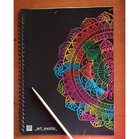 Scratch Note Art Ideas, Rainbow Scratchboard Art, Scratch Paper Art Ideas, Scratch Book Ideas, Scratch Book Art, Scratch Art Ideas Easy, Scratch Art Designs, Aesthetics Drawings, Rainbow Scratch Art Ideas