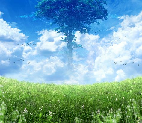 Xenoblade Landscape, Tree Desktop Wallpaper, Weird Artwork, Xeno Series, Best Rpg, Male Oc, Beautiful Aesthetic, Xenoblade Chronicles, Second World