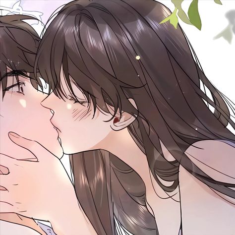 Couple Profile Kiss, Pfp Kissing Matching, Matching Kissing Pfps For Couples, Matching Icons Kissing, Couple Photo Profil Anime, Cp Photo, Matching Couple Aesthetic, Kiss Matching Icons, Kiss Pfp