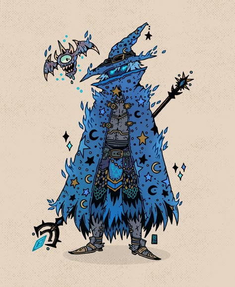 Blue Wizard, D D Character Ideas, Dungeons And Dragons Characters, Dnd Art, Scott Pilgrim, Fantasy Concept Art, 영감을 주는 캐릭터, Dnd Characters, Funky Art