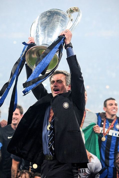 Inter beat Bayern 2-0 to win the Champions League and complete a heroic treble for José Mourinho’s side 🏆🏆🏆 Jose Mourinho Inter, Jose Mourinho, José Mourinho, Manchester City, Champions League, To Win, Manchester, Captain Hat, Academic Dress