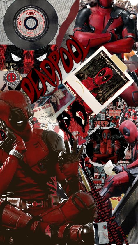 #deadpool #marvel #dc #superheros #movies #comics #shows #entertainment #m13 #collage #collageart Deadpool Wallpaper Collage, Batman And Deadpool, Deadpool Phone Wallpaper, Deadpool And Wolverine Poster, Marvel Superheroes Wallpaper, Deadpool Lockscreen, Deadpool Wallpaper Aesthetic, Marley Aesthetic, Deadpool Background