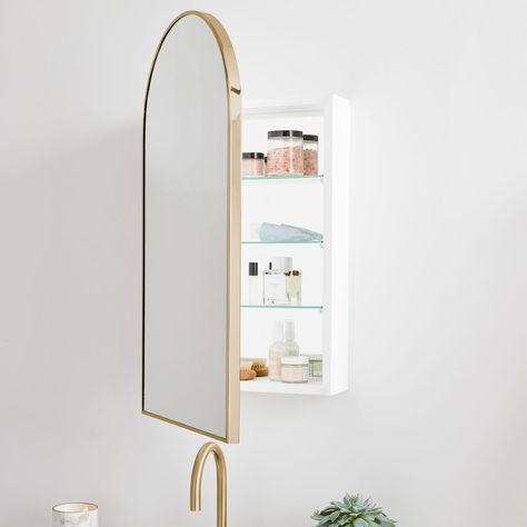 Large Bathroom Medicine Cabinet Mirror, Giant Medicine Cabinet, Round Medicine Cabinet Mirror Recessed, Brass Mirror Medicine Cabinet, Medicine Cabinet Black Trim, Recessed Bathroom Mirror Cabinet, Wall Cabinet Mirror, Powder Room Medicine Cabinet, Medicine Cabinet For Small Bathroom