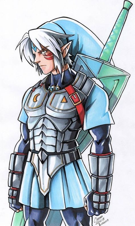 Fierce Deity Link, I Really Love Him, Deity Link, Fierce Deity, Zelda Tattoo, Zelda Cosplay, Link Art, Drawing Cartoon Characters, Nintendo Art