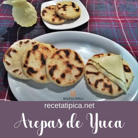 How to make Arepas de Yuca /I invite you to prepare these delicious cassava arepas, an ideal alternative to replace the traditional corn arepa that is frequently consumed at breakfast, lunch, or to accompany other preparations. They are straightforward to prepare and with a minimum of ingredients that can have in the kitchen.  #recipe #food #arepasdeyuca Cassava Arepas, Arepas Recipe, Colombian Recipes, Colombian Food, White Cheese, Kitchen Recipe, Salted Butter, Breakfast Lunch, Baby Food