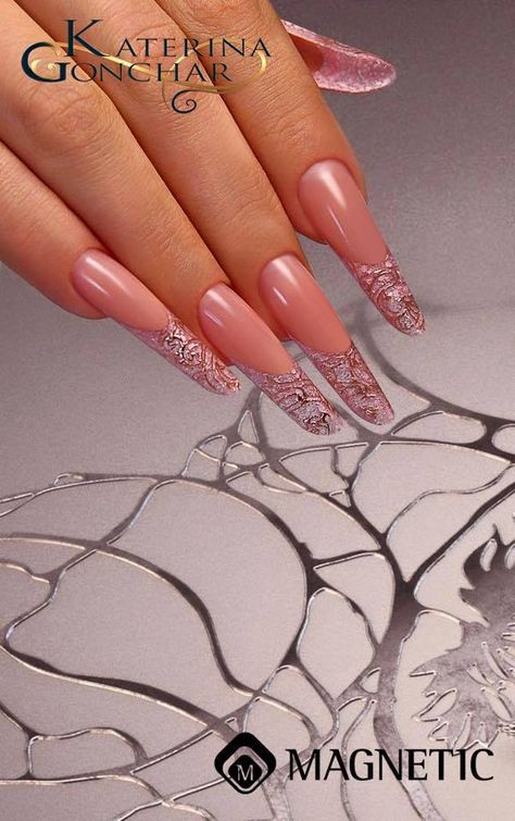 Nails by Kateryna Gonchar Stellos Nails, Nails With Nail Art, Russian Nails, Aqua Nails, Nails 2017, Long Pipe, Finger Nail Art, Light Nails, Minimalist Nail Art