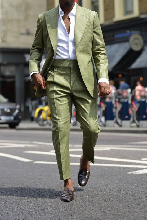 Engagement Suits, Green Suit Men, Green Wedding Suit, Wedding Suits Groom, Linen Men, Italy Outfits, Green Suit, Tuxedo Suit, Linen Casual