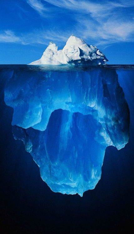 Iceberg in a deep blue , from Iryna Matka Natura, Belle Nature, Soyut Sanat Tabloları, Jolie Photo, Alam Yang Indah, In The Ocean, Aang, Sanskrit, Pics Art