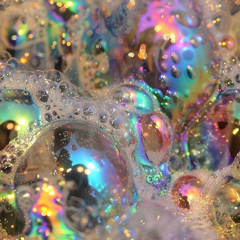 Golden Bubbles by dinaaaaaah | Redbubble Bubbles Aesthetic, Visual Asmr, Bored Ideas, Meme Background, Bubble Pictures, Glittery Wallpaper, Cosy Room, Bubble Art, I Love My Friends