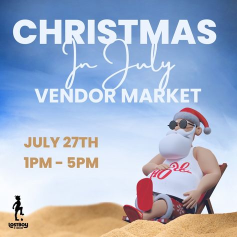 Christmas in July is officially live! And we're super excited to see you at Lost Boy Cider on July 27th for their Christmas in July event! Swipe to see brands we'll be featuring and we'll have amazing offers too :) . . . . . . . #christmas #christmasdecor #christmasinjuly #christmastime #cider #mugs #summer #sale Excited To See You, Christmas In July, Super Excited, Summer Sale, Cider, Christmas Time, See You, Christmas Decorations, Lost