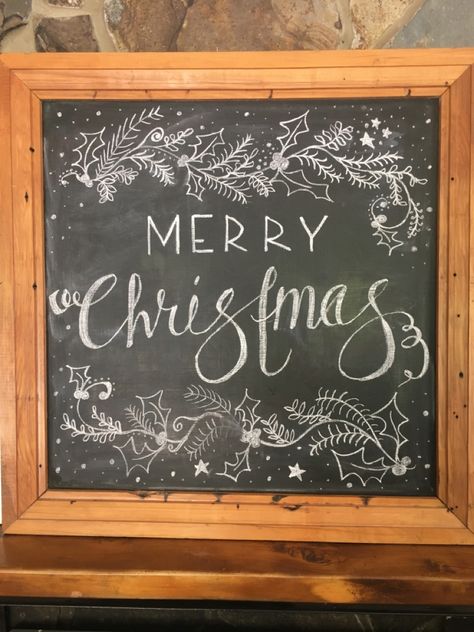 Merry Christmas Chalkboard Art, Merry Christmas Chalkboard Sign, Merry Christmas Chalkboard, Liquid Chalk Art, Christmas Chalkboard Ideas, Chalkboard Merry Christmas, Coffee Chalkboard, Christmas Chalkboard Art, Chalkboard Writing