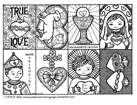 Catholic Valentines Crafts, Catholic Valentines, Catholic Kids Crafts, Religious Valentines, Catholic Kids Activities, Preschool Valentine Crafts, Valentine Boxes, Immaculate Heart Of Mary, Catholic Education