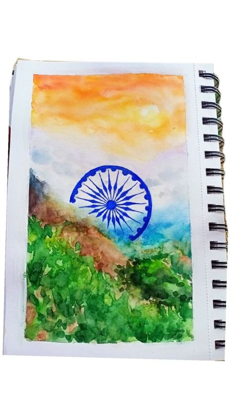 Independence Day Painting For Kids, Independence Day Canvas Painting, Independence Day Watercolor Painting, Independence Day Painting Competition, Independence Day Special Drawing, Indipendente Day Drawing Idea, Independence Day Painting Ideas, Independence Day Drawing Competition, Tricolour Craft