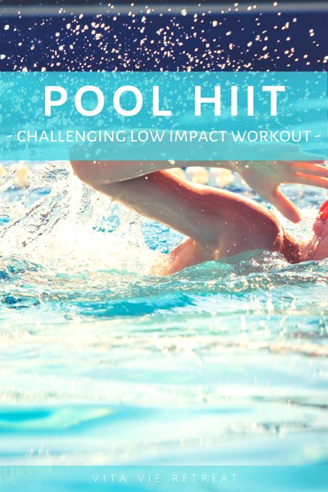 Aqua Jogging Workouts, Pool Hiit Workout, Beach Workout Outfit, Aqua Workout, Pool Workouts, Pool Exercises, Hiit Benefits, What Is Hiit, Rec Center