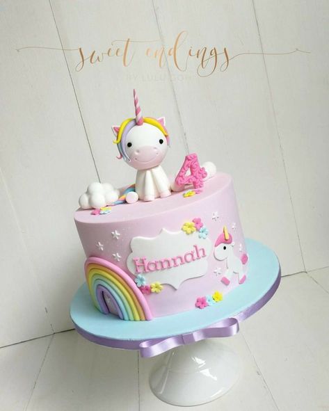 Rainbow Unicorn Cake Birthday Kids, Unicorn And Rainbow Birthday Cake, Tort Unicorn, Cake Unicorn Birthday, Unicorn Cake Ideas, Cute Unicorn Cake, Unicorn Cake Design, Diy Unicorn Cake, Cake Unicorn