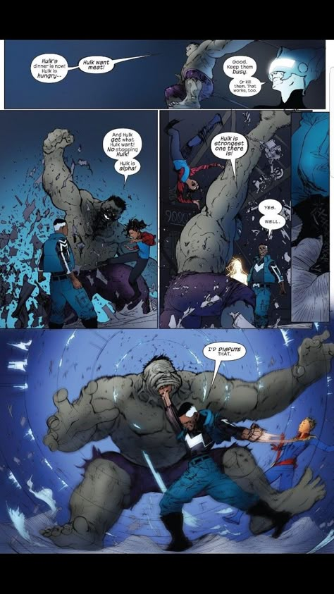 Blue Marvel is a badass Ultimate Hulk, Storm Xmen, Blue Marvel, Monica Rambeau, The Marvels, Marvel Vs Dc, Marvel Comic Universe, Marvel Comics Art, Marvel Vs