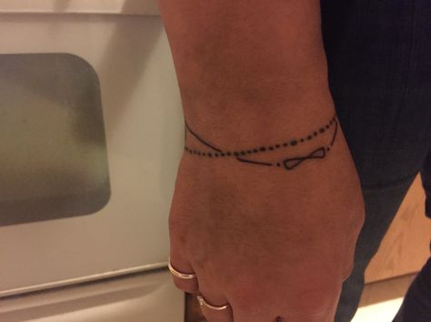 Small infinity tattoo bracelet Infinity Bracelet Tattoo Wrist, Infinity Bracelet Tattoo, Small Infinity Tattoos, Tattoo Infinity, Tattoo Kids, Tattoo Sites, Nice Tattoos, Ankle Bracelet Tattoo, Bracelet Tattoo