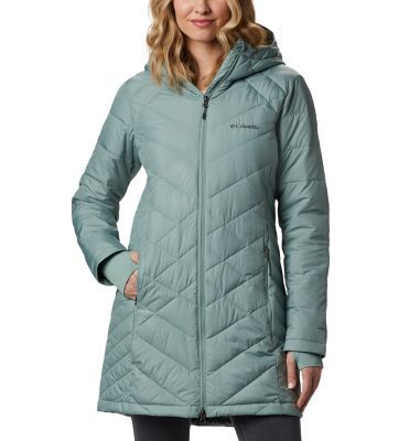 Long Hooded Jacket, Long Quilted Coat, Long Coat Jacket, Water Resistant Jacket, Vest Shirt, Fall Shopping, Columbia Sportswear, Jacket Sale, Down Jacket