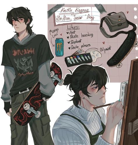 Keith Kogane Cosplay, Preppy Character Design, Voltron Fanart Keith, Character Sheet Drawing Design Reference, Band Character Design, Oc Drawings Character Design, Keith Voltron Fanart, Keith Kogane Fanart, Cute Male Oc Art