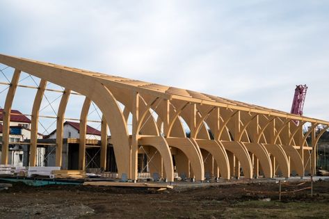 Architectural Glulam Beams for Construction | Eurodita Glulam Architecture, Glulam Structure, Glulam Beams, Bar Installation, Energy Efficient Buildings, Timber Beams, Timber Structure, Landscape Photography Nature, Construction Projects