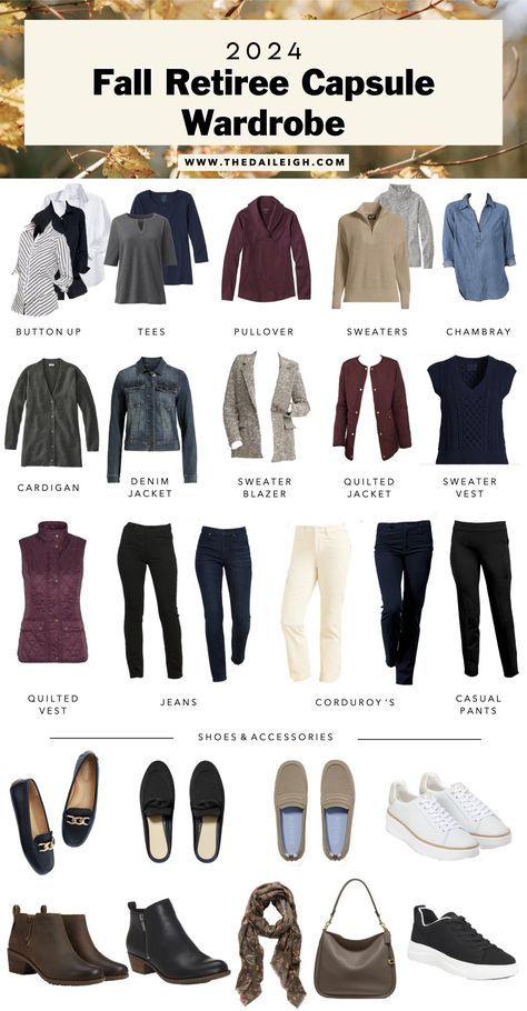 2024 Fall Retiree Capsule Wardrobe 2024 Fall Work Outfits Women, White Jeans Summer, Classic Fall Style, Creating Outfits, Fall Workwear, Fall Wardrobe Essentials, Summer Wardrobe Essentials, Preppy Fall, Spring Capsule Wardrobe