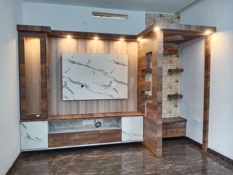 most demanding trendy tv wall units design 2022 || #modernceiling ideas Tv Cabinet With Pooja Unit, Tv Unit With Puja Unit, Tv Unit With Pooja Unit, Pooja Units, Tv Cabinet Wall Design, Tv Cabinet Design Modern, Tv Wall Units, Pooja Unit, Puja Mandir