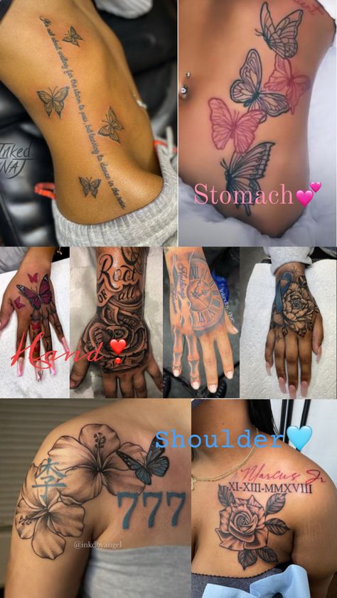 Cute Thigh Tattoos, Henna Style Tattoos, Cute Simple Tattoos, Small Girly Tattoos, Cute Hand Tattoos, Pretty Hand Tattoos, Tattoos For Women Half Sleeve, Tasteful Tattoos, Tattoos For Black Skin