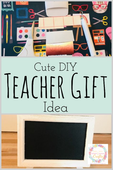 Make an easy, cute homemade sign as a back to school teacher gift idea with your Cricut. Just use vinyl and follow this simple idea for a DIY teacher gift. #TeacherGift #BacktoSchool #TeacherGiftwithCricut #CricutMade #Vinyl #CraftIdea Diy Teacher Sign, Affordable Teacher Gifts, Cricut Valentines Projects, Homemade Teacher Gifts, Handmade Teacher Gifts, Teacher Quote, Homemade Signs, Mini Chalkboards, Teachers Diy