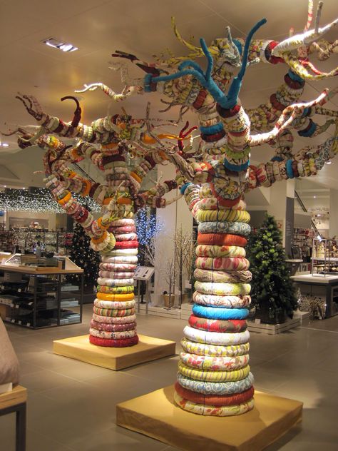 Not a Give 'Em Props Creation- but I just love it! So fun and creative. John lewis Mk baobab tree by piratronics Flower Sculpture, Fabric Tree, Afrique Art, Tree Sculpture, Sewing Embroidery, Recycled Art, Sculpture Installation, Dreamcatchers, Light Installation