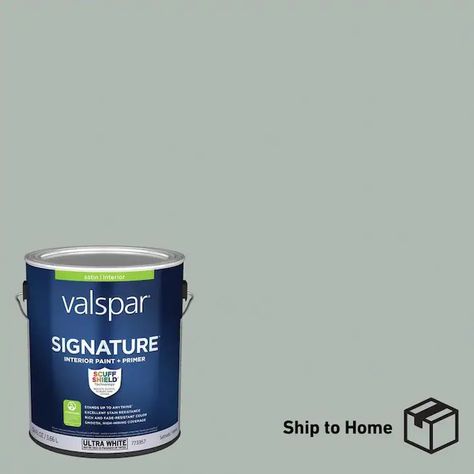 Valspar Signature Satin Silvermist Hgsw7621 Interior Paint (1-Gallon) in the Interior Paint department at Lowes.com Method Soap, Wall Primer, Pink Latex, Valspar Paint, Swiss Coffee, Mindful Gray, Accessible Beige, Agreeable Gray, Paint Primer