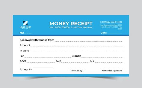 Withdrawal Slip, Money Receipt, Receipt Template, Logo Banners, Cityscape Photos, Marketing Design, Custom Branding, Custom Illustration, Custom Packaging