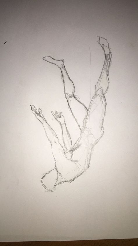 Drawing Someone Falling, Falling Figure Reference, Person Falling Painting, Someone Falling Drawing Reference, Falling Angel Reference, Pose Reference Falling Down, Saving Someone From Falling Drawing, Two People Falling Drawing Reference, 2 People Falling Drawing Base