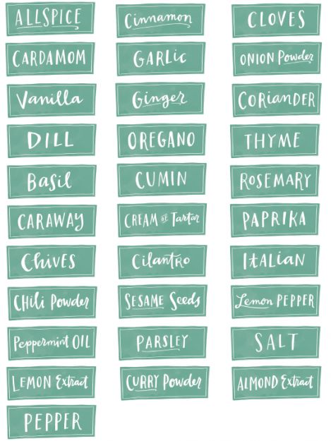 Homebrew labels?? FREE - I Heart Handmade: Emily McDowell Labels Free Pantry Labels, Kitchen Pantry Labels, Pantry Organization Labels, Spice Jar Labels, Chalkboard Printables, Diy Pantry, Spice Labels, Organizing Labels, Chalkboard Labels