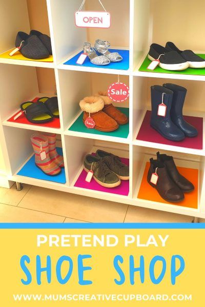 Dramatic Play Clothing Store, Clothing Store Dramatic Play Preschool, Shoe Activities For Toddlers, Dramatic Play Printables Free, Shoe Study, Clothes Study, Clothing Study, Learning Centers Preschool, Dramatic Play Themes