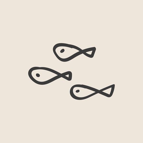 Fish Doodle Tattoo, Simple Fish Doodle, One Line Fish Tattoo, Tiny Fish Drawing, Cute Fish Doodle, Minimalist Fish Tattoo, Fish Simple Drawing, Blue Fish Drawing, Fish Design Drawing