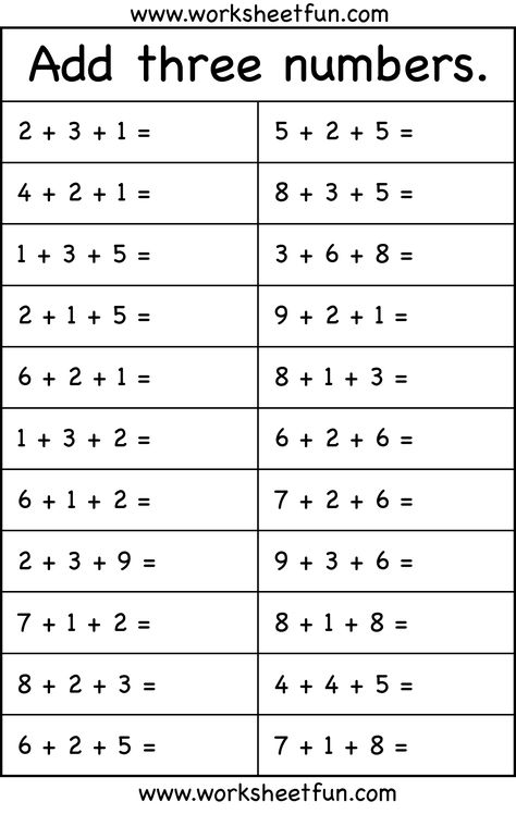 Add three numbers – 1 Worksheet / Worksheets 3 Number Addition Worksheets, Add Three Numbers First Grade, Free First Grade Math Worksheets, 1 St Grade Math Worksheets, Worksheet Math Grade 1, Grade 3 Math Worksheets Free Printable, Grade 1 Math Worksheets Free Printable, Grade 2 Math Worksheets Free Printable, Grade 2 Worksheets Free Printable