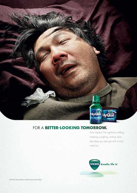 Vicks NyQuil: Joe Funny Advertisements, Printed Advertisement, Healthcare Ads, Ads Agency, Copywriting Ads, Ads Creative Advertising Ideas, Job Offers, Ad Of The World, Brand Advertising