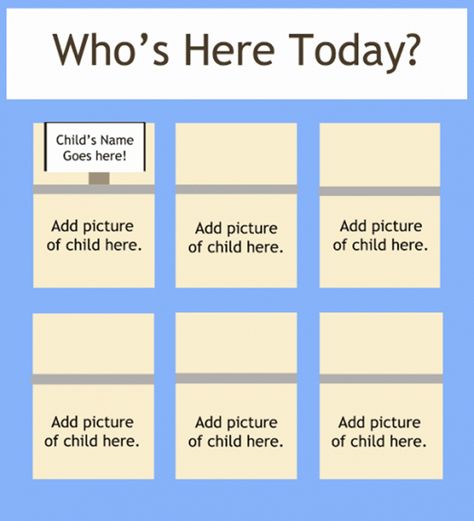 How to Help Preschoolers Recognize Their Names - attendance chart Classroom Attendance Chart, Start A Preschool, Family Daycare, Creative Curriculum Preschool, Preschool Organization, Preschool Charts, Preschool Boards, Classroom Planning, Toddler Teacher