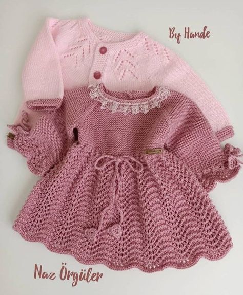 New Crochet Knitting Pattern Of Baby Frock Design Outstanding Ideas For your Baby Doll Crochet Baby Shrug, Crochet Baby Girls, Crochet Baby Frock, Crochet Baby Dress Free Pattern, Crochet Newborn Outfits, Girls Frocks, Frocks For Babies, Crochet Baby Girl Dress