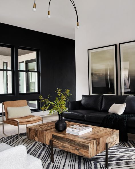 Mystical Experience, Mentor Teacher, Masculine Living Rooms, Masculine Interior, Bobby Berk, Black And White Living Room, Style Aesthetics, Spiritual Knowledge, Black Living Room