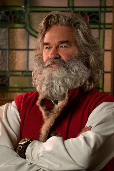 The Christmas Chronicles, Christmas Chronicles, Fake Mustache, Fake Mustaches, Chris Columbus, Santa Claus Images, Santa Art, Kurt Russell, Mel Gibson