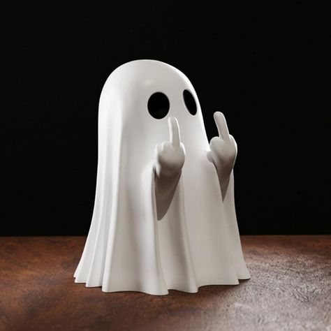 PRICES MAY VARY. HALLOWEEN GHOST DECORATIONS - Perfect for a rustic, farmhouse or lodge style corner, shelf or display, this adorable ghost is a must-have decoration for your home this holiday season. SMALL SIZE - There are 5 different shapes of ghosts to choose from with vivid expressions, 2.4 inches tall. NATURAL MATERIALS - The handmade Halloween ghost decorations are made of resin, durable, sturdy and smooth, perfect for home decor artwork. SUITABLE FOR ANY OCCASION - The cute little ghost o Ghost House Decor, Ghost Table Centerpiece, Spooky Cute Decor, The Nightmare Before Christmas Halloween Decorations, Happy Halloween Decor, Cute Ghost Decorations, Halloween Work Decorations, Simple Halloween Party Decor, Halloween Kitchen Island Decor