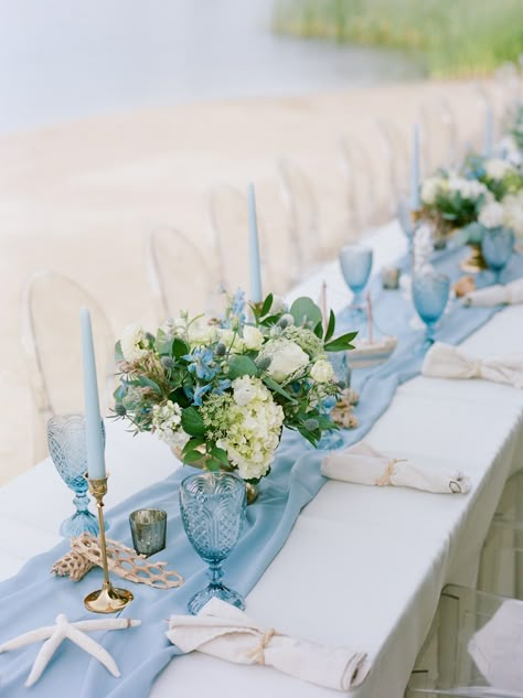 Boy Baby Shower Table, Ocean Baby Shower Theme, Nautical Baby Shower Boy, Sailor Baby Showers, Themed Baby Shower Ideas, Ocean Baby Showers, Beach Baby Showers, Baby Shower Table Decorations, Sea Wedding