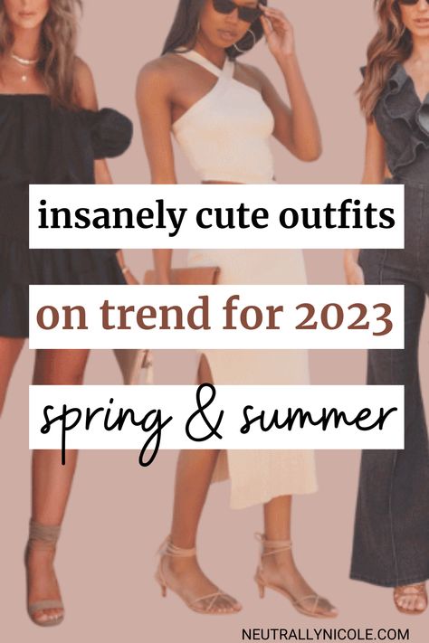 With the start of spring and summer quickly approaching, it's time to start thinking about what outfits you'll be wearing. Whether you're looking for something comfortable for a day at the beach or a stylish look for a night out with friends, there's something for everyone in this collection of 2023’s cutest and trendiest outfits. From bright and bold prints to flattering silhouettes and easy-to-wear fabrics, you'll be sure to find the perfect spring and summer outfit. White Dresses Outfit, White Dress Casual Outfit, Trendiest Outfits, White Beach Dress Summer, White Dresses Summer, Summer White Dresses, Dinner Outfit Spring, White Dress Outfit Summer, Dress Outfit Fall