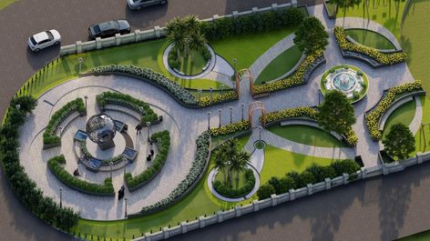 Water Canal Landscape, Commercial Garden Design, Plaza Design Plan, Plaza Design Architecture, Hotel Landscape Design Plan, Landscape Park Plan, Park Landscape Design Plan, Landscape Plan Architecture, Roundabout Design Landscape