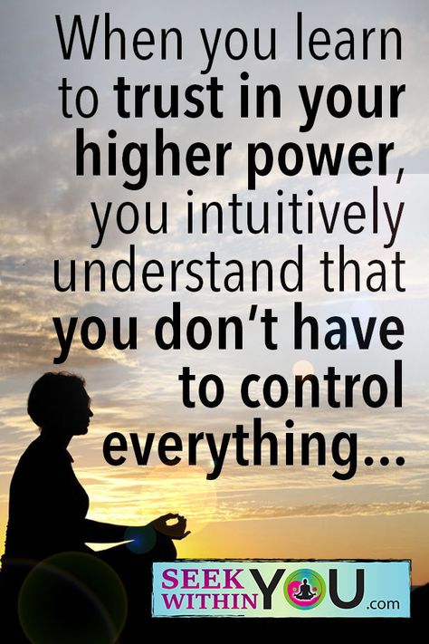 When you learn to trust in your higher power, you intuitively understand that you don’t have to control everything…..  Learning to trust is the key. It is definitely a practiced vibration. Are you developing and deepening your connection to source so that you learn to trust?  #spiritualguidance #spirituality Higher Power Quotes, What Is Spirituality, Energy Vibration, Aa Quotes, Gratitude Journals, Quotes Strength, Celebrate Recovery, Narcotics Anonymous, Law Of Attraction Love