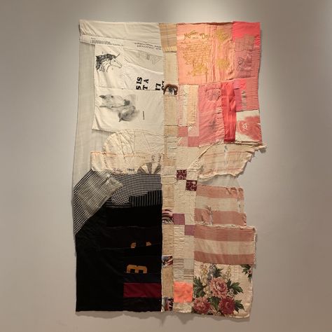 Textile Contemporary Art, Embroidery Contemporary Art, Fabric Collage Art Mixed Media, Contemporary Textile Art, Textile Collage Art, Unsustainable Fashion, Coulter Fussell, Textiles Collage, Contemporary Patchwork