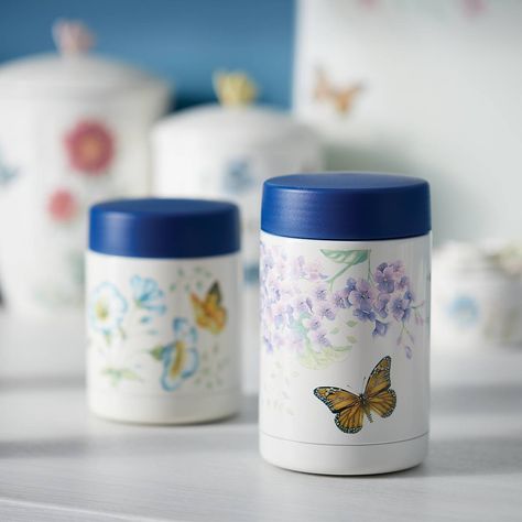 Storage for Kitchen | Lenox | www.lenox.com – Lenox Corporation Lenox Butterfly Meadow, Butterfly Meadow, Casual Dinnerware, Pot Filler Faucet, Farmhouse Apron Sink, Butterflies And Flowers, Wine Set, Mini Bowls, Food Storage Containers Organization